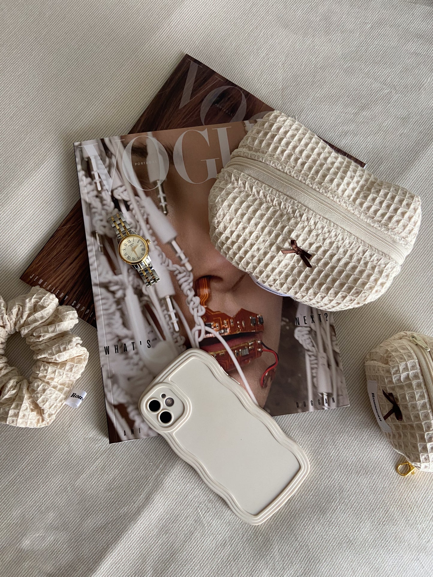 Beauty case Macaron Beige