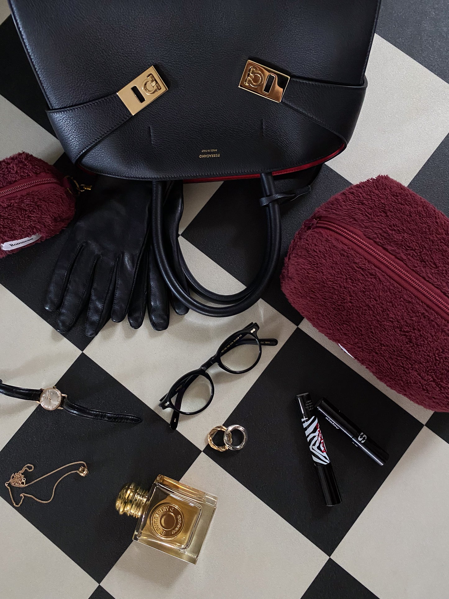 Beauty case Lux Deep Burgundy