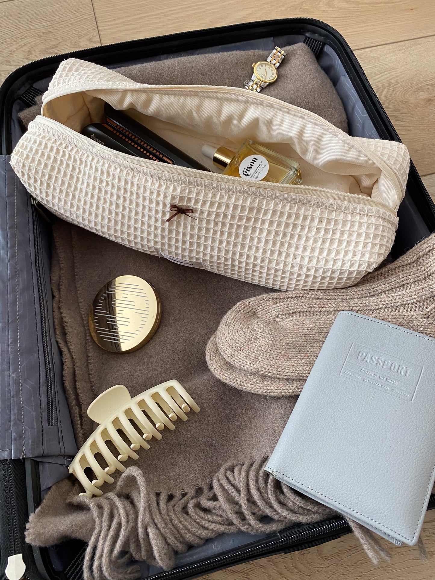 Beauty case Macaron Beige